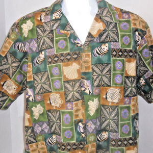 HAWAIIAN SHIRT by Diamond Head  Green Tiki   L
